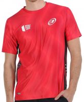 Herren Tennis-T-Shirt Bullpadel Rogor - carmesi fluor