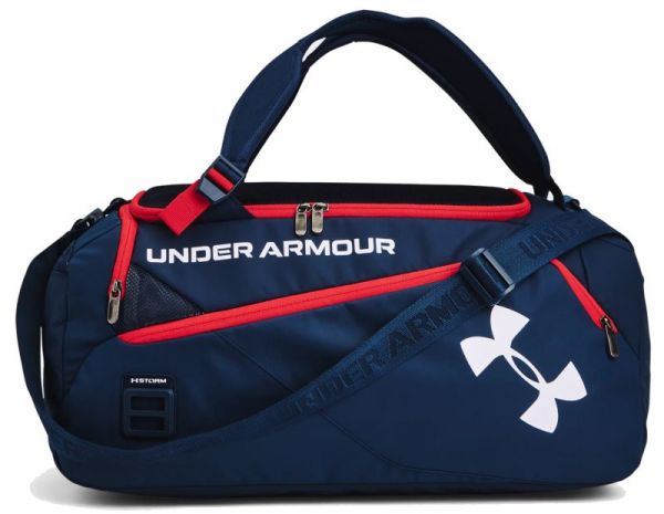 Спортна чанта Under Armour UA Contain Duo SM Duffle - academy/red