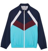 Hanorace băieți Lacoste Recycled Fiber Colourblock Zipped Jacket - navy blue/white/bordeuax/blue