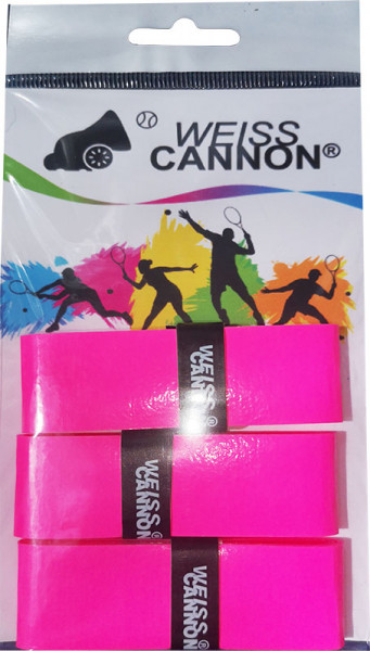 Viršutinės koto apvijos Weiss Cannon Overgrip 4 (3 vnt.) - pink