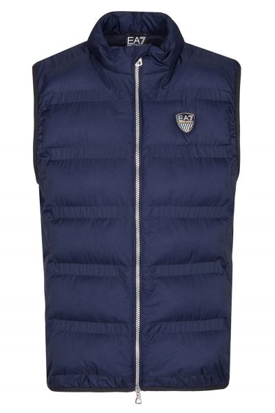 Pánská tenisová vesta EA7 Man Woven Bomber Jacket - navy blue
