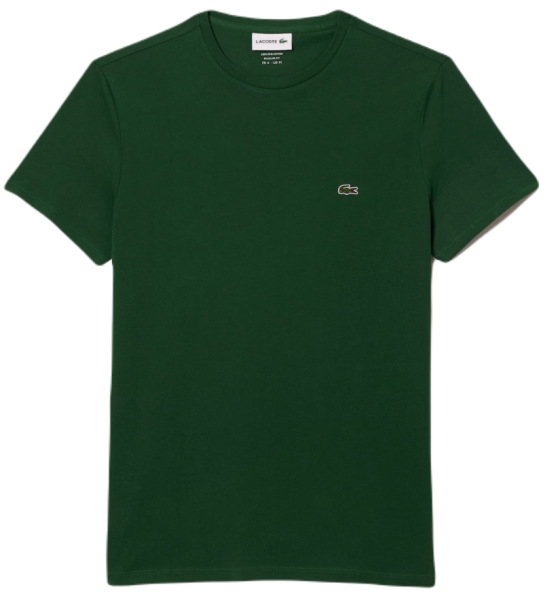Meeste T-särk Lacoste Men's Crew Neck Pima Cotton Jersey T-shirt - green