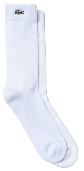Chaussettes de tennis Lacoste SPORT High-Cut Stretch Cotton Socks 1P - white