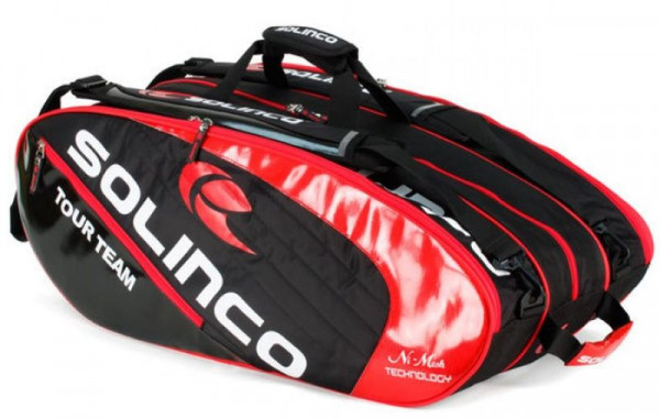 Тенис чанта Solinco Tour Team x12 - black/red