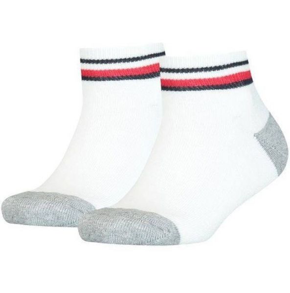 Ponožky Tommy Hilfiger Kids Isonic Sport Quarter 2P - white