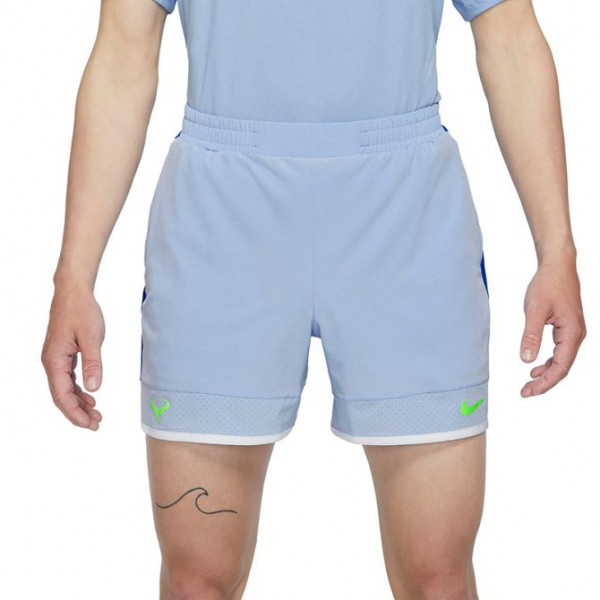 Męskie spodenki tenisowe Nike Dri-Fit Advantage Short 7in Rafa M - aluminum/hyper royal/white/lime glow