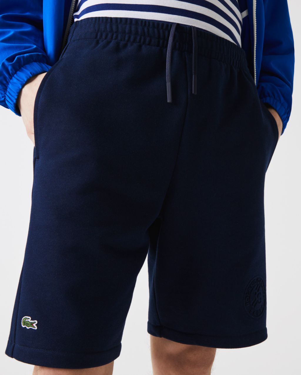 lacoste men's fleece shorts