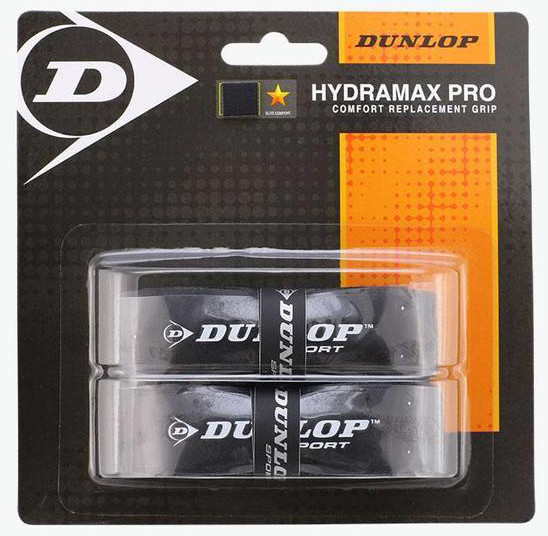 Owijki tenisowe bazowe Dunlop Hydramax Pro 2P - black