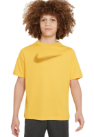 Fiú póló Nike Dri-Fit Multi+ Top - vivid sulfur/bronzine