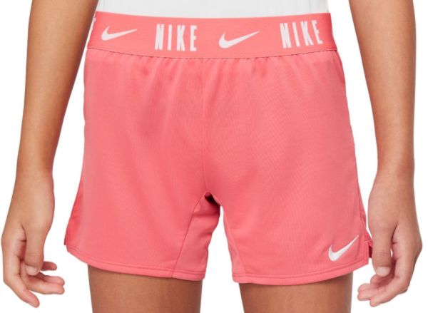 Spodenki dziewczęce Nike Dri-Fit Trophy 6in Shorts - pink salt/pink salt/white
