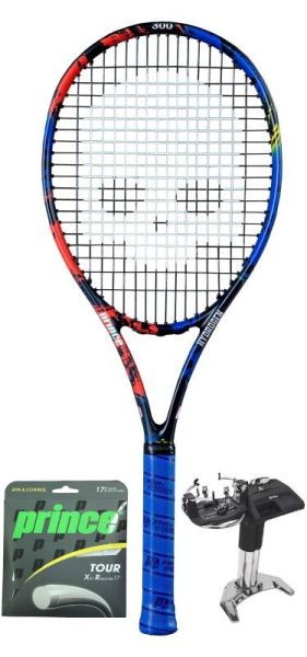 Raqueta de tenis Adulto Prince by Hydrogen Random 265gr + cordaje + servicio de encordado