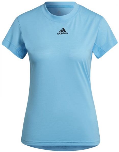 Damski T-shirt Adidas Tennis Freelift Tee - sky rush