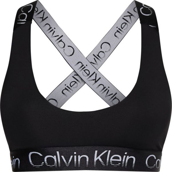 Dámske podprsenky Calvin Klein WO Medium Support Sports Bra - black beauty