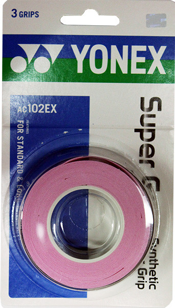 Viršutinės koto apvijos Yonex Super Grap (3 vnt.) - french pink