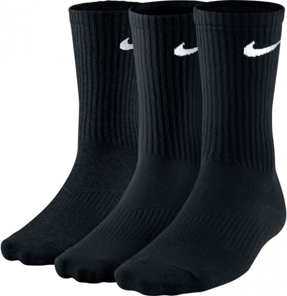  Nike Performance Cotton Lightweight Crew Socks - 3 pary/black