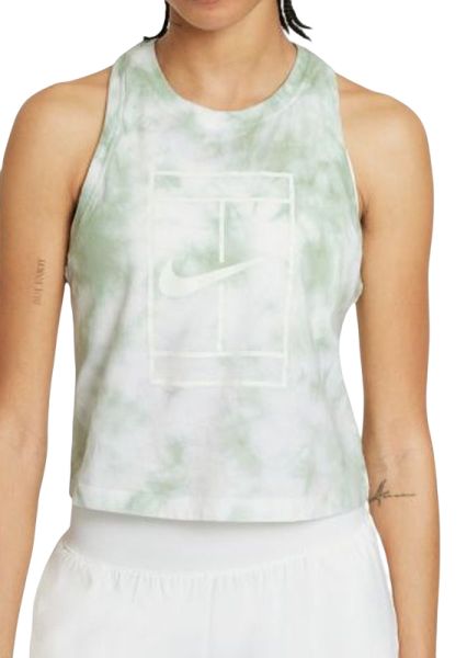 Ženska majica bez rukava Nike Court Tank Heritage Dye W - white/steam