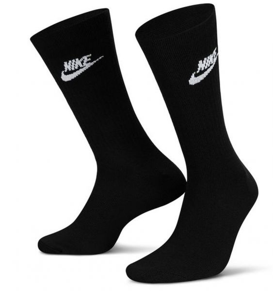 Teniso kojinės Nike Sportswear Everyday Essential Crew 3P - black/white