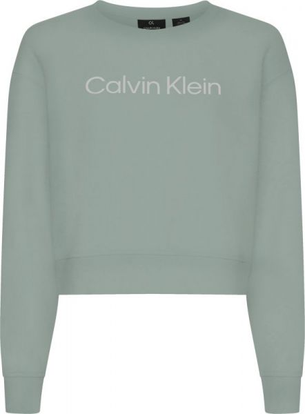 Damen Tennissweatshirt Calvin Klein PW Pullover - jadeite