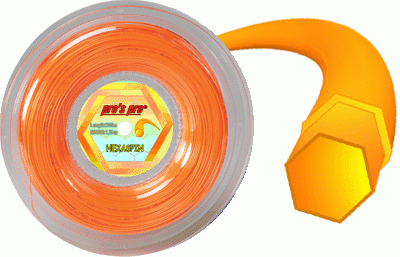Corda da tennis Pro's Pro Hexaspin Orange (200 m)