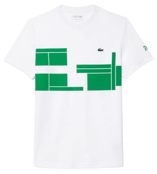 Meeste T-särk Lacoste Tennis x Novak Djokovic - Valge