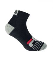 Čarape za tenis Fila Fitness Quarter Socks 3P - black