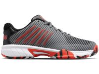 Tenisice za djecu K-Swiss Hypercourt Express 2 Junior - steel gray/jet black/spicy orange Tenisice za djecu K-Swiss Hypercourt Express 2 Junior - steel gray/jet black/spicy orange