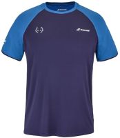 Herren Tennis-T-Shirt Babolat Crew Neck T-Shirt Lebron - Blau