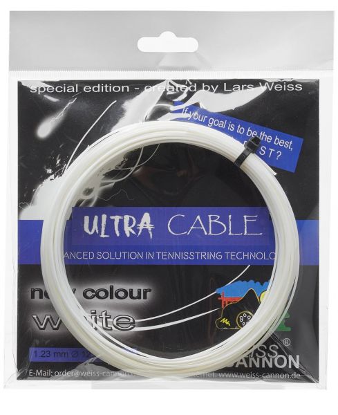 Tenisa stīgas Weiss Canon Ultra Cable (12 m) - white