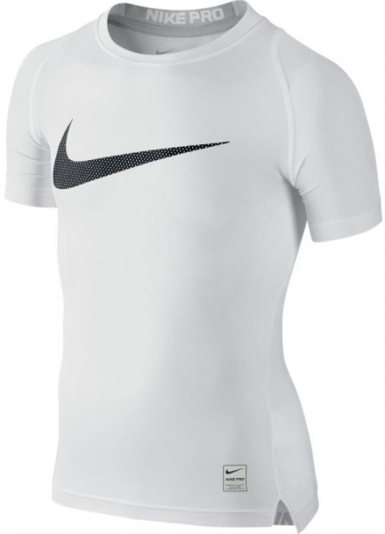  Nike Cool Comp SS YTH - white/matte silver/black