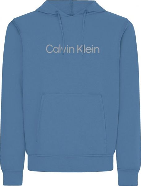 Sweat de tennis pour hommes Calvin Klein PW Hoodie - copen blue