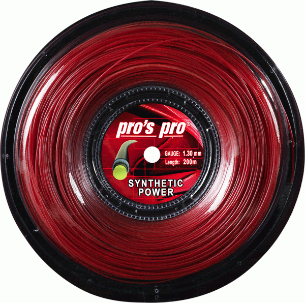 Tenisa stīgas Pro's Pro Synthetic Power (200 m) - red