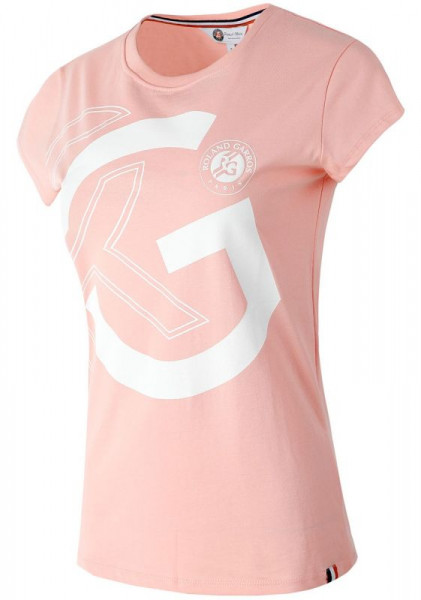 Marškinėliai moterims Roland Garros Tee Shirt RG W - rose
