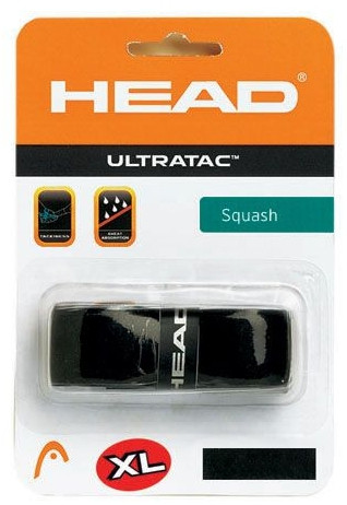 Pagrindinės koto apvijos skvošui Head Ultratac (1 szt.) - black