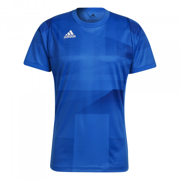 Męski T-Shirt Adidas Freelift Tokyo T-Shirt Primeblue HEAT.RDY M - glory blue/white