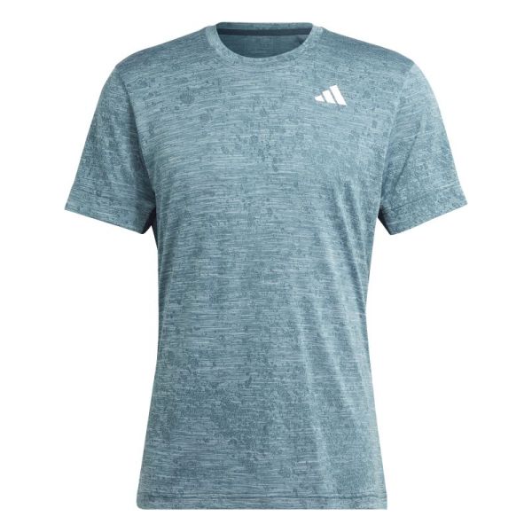 T-shirt pour hommes Adidas Tennis Freelift T-Shirt - arctic night/light aqua