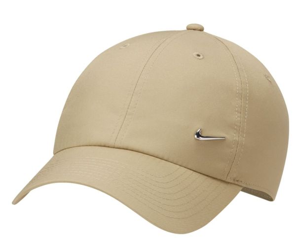 Teniso kepurė Nike Dri-Fit Club Unstructured Metal Swoosh Cap - neutral olive/metalic silver