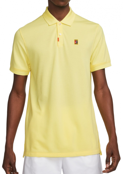 Мъжка тениска с якичка Nike Polo Dri-Fit Heritage Slim2 - lemon chiffon