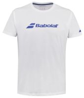 Maglietta per ragazzi Babolat Exercise Tee Boy - white/white
