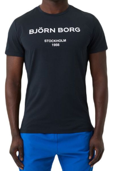 Ανδρικά Μπλουζάκι Björn Borg Print T-Shirt - black beauty