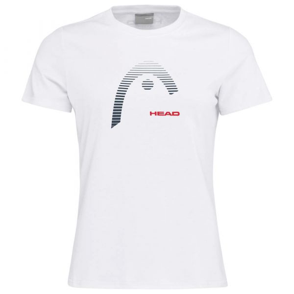 Marškinėliai moterims Head Club Lara T-Shirt - white/red