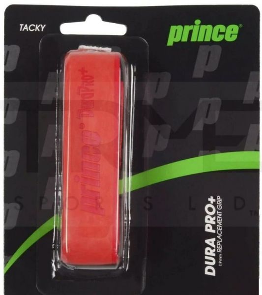 Tennis Basisgriffbänder Prince Dura Pro+ 1P - red