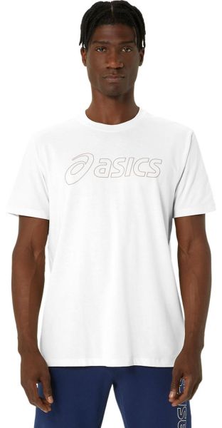 Męski T-Shirt Asics Logo Short Sleeve - Biały