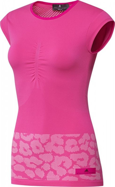 Damen T-Shirt Adidas Stella McCartney Tee - shock pink
