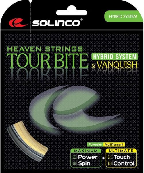 Tennisekeeled Solinco Hybrid System Tour Bite/Vanquish (6,8/6,3 m)