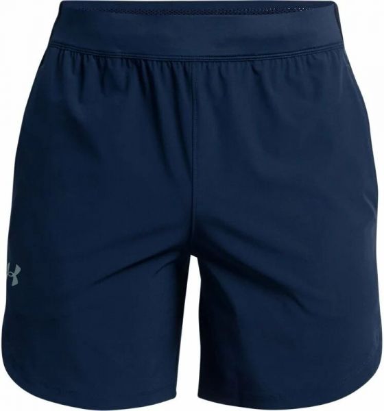 Shorts de tenis para hombre Under Armour Men's UA Stretch Woven Shorts - academy/metallic solder