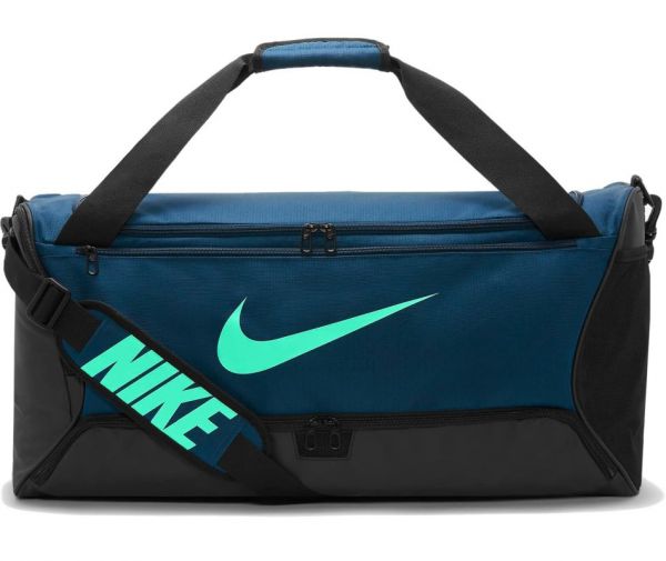 Torba sportowa Nike Brasilia 9.5 Training Duffel Bag - valerian blue/black/green glow