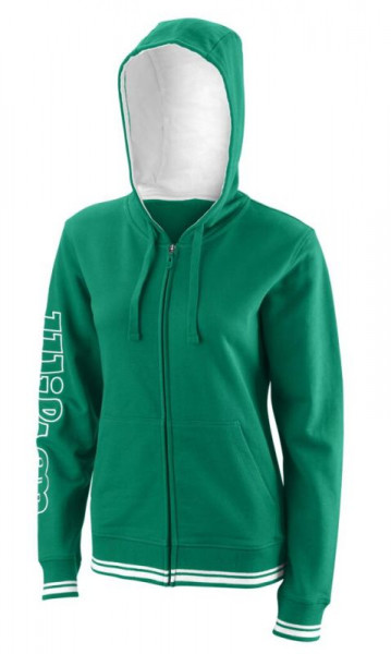 Ženski sportski pulover Wilson W Team II FZ Hoody - team green