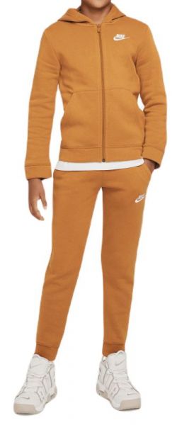 Jungen Trainingsanzug  Nike Boys NSW Track Suit BF Core - desert ochre/desert ochre/white