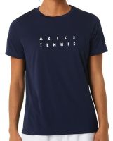 Damen T-Shirt Asics Court Graphic Tee - Blau