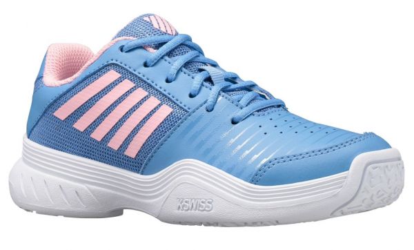 Chaussures de tennis pour juniors K-Swiss Court Express Omni - silver lake blue/white/orchid pink